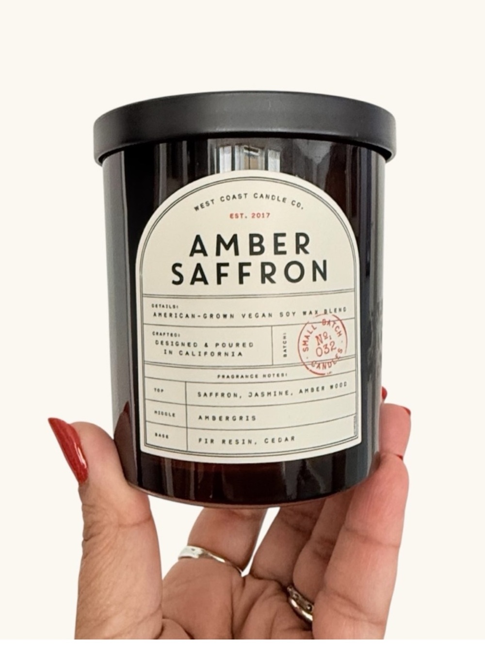 Leoben Company Amber Saffron Scented Candle